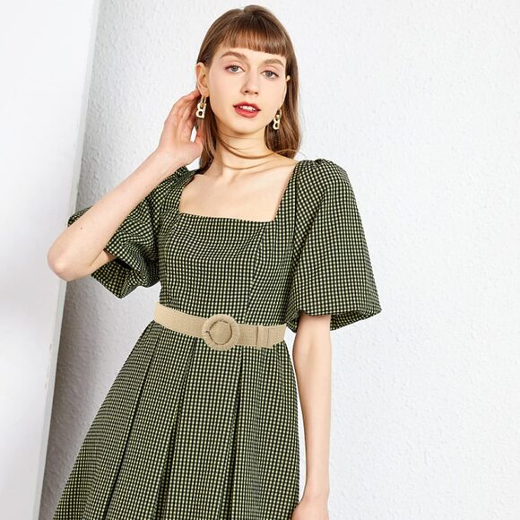 Women Woven Rattan Wide Stretch Straw Belt(beige)😇 - Picture 8 of 8